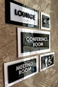 Premium 3D Acrylic Office Signage Suite with Braille – Modern Modular System
