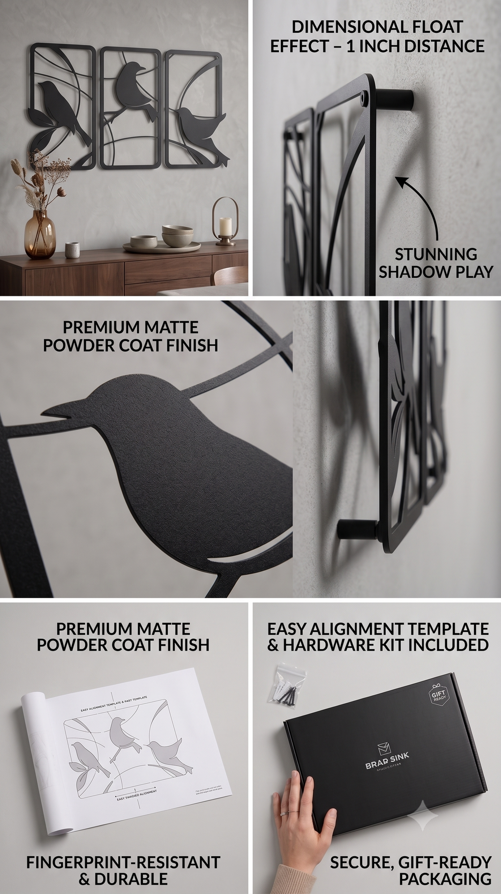 Modern Bird  Wall Art – Minimalist Nature-Inspired Décor