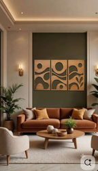 Abstract Wooden Wall Art Panel