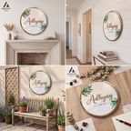 Premium Custom Acrylic Name Plate – Elegant Entrance Décor