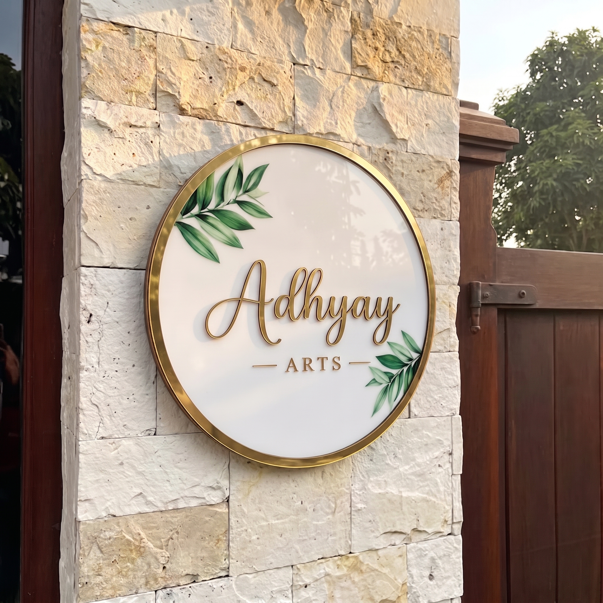 Premium Custom Acrylic Name Plate – Elegant Entrance Décor